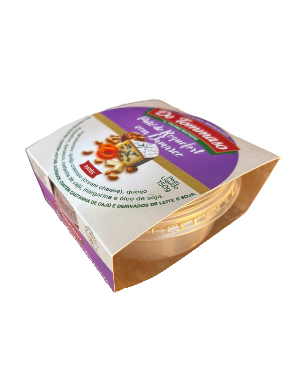 Embalagem impressa para patê de tomate com castanha de caju